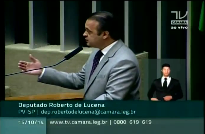 Roberto de Lucena discursa no Plenário